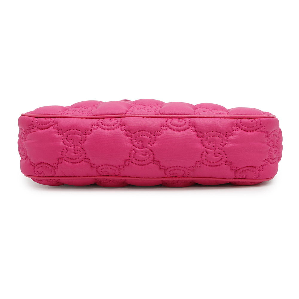 GUCCI ?GGMatelasse 2WAY Shoulder Bag Pink735049 Nylon Leather