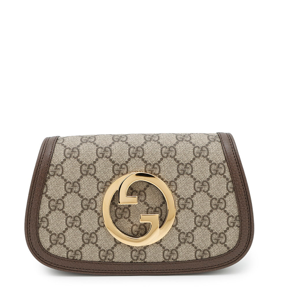 GUCCI ?GG Supreme Blondie Belt Bag Beige/Brown703807 PVC Leather