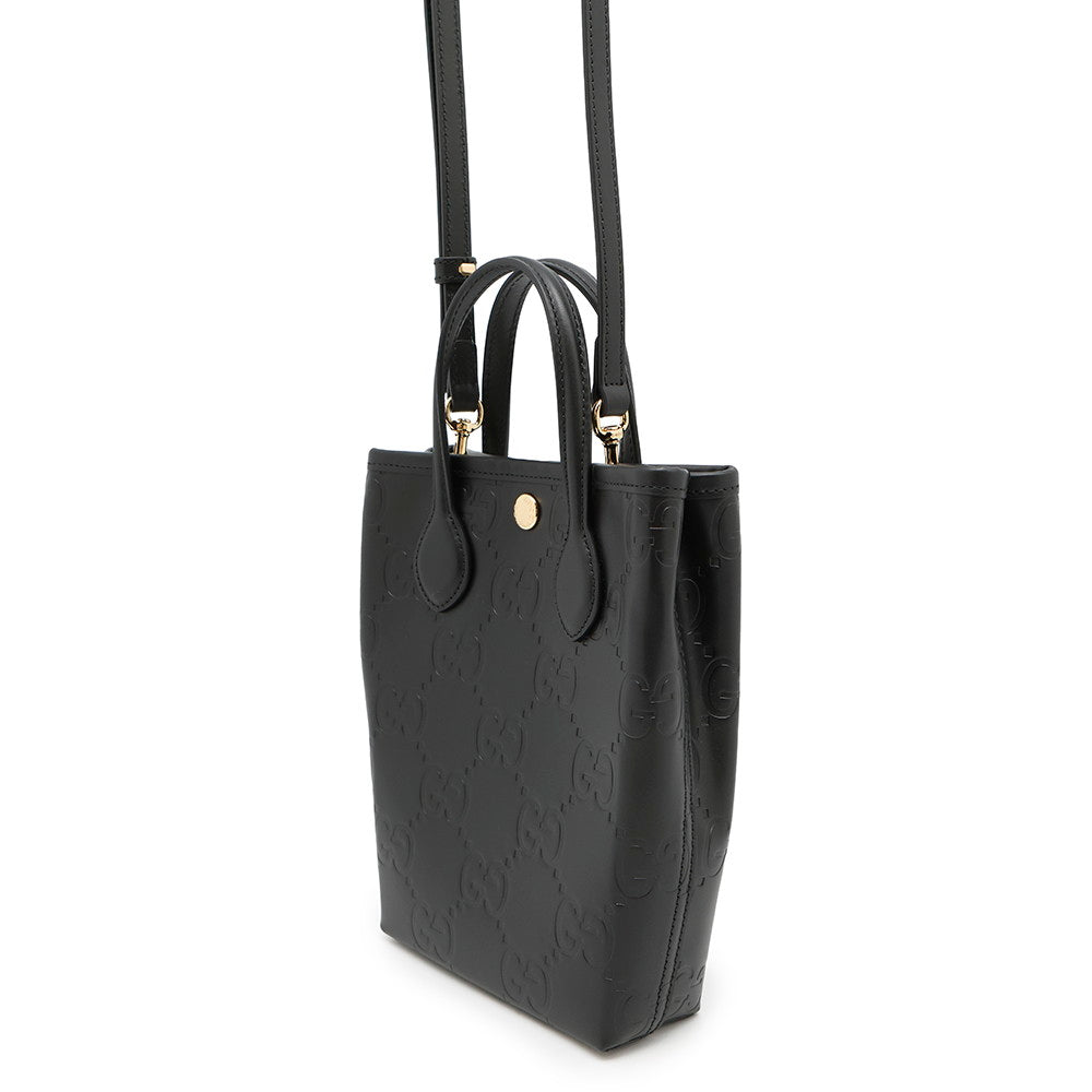 GUCCI ?GG Super Mini Bag Black790133 Leather
