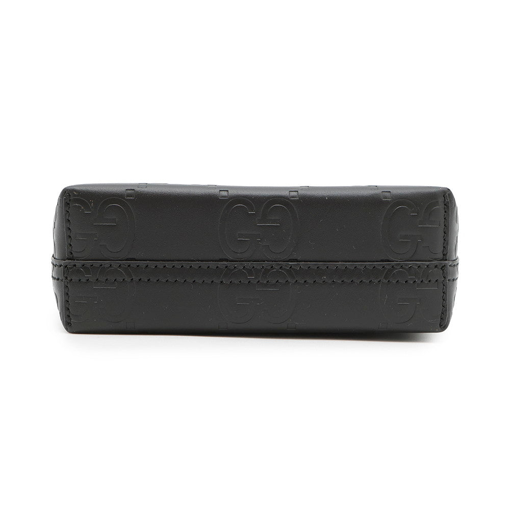 GUCCI ?GG Super Mini Bag Black790133 Leather