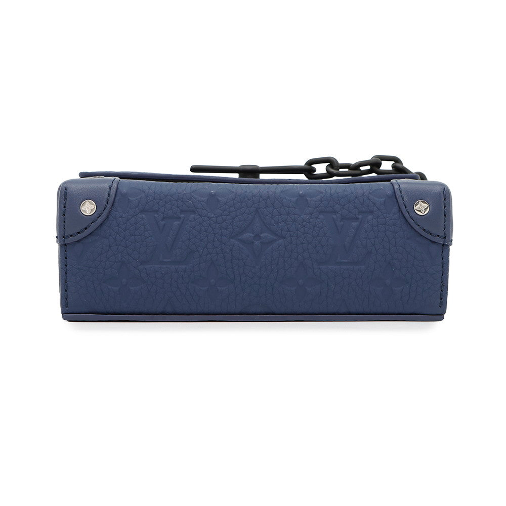 LOUIS VUITTON Steamer Wearable Wallet Blue NuitM11522 Monogram・Taurillon