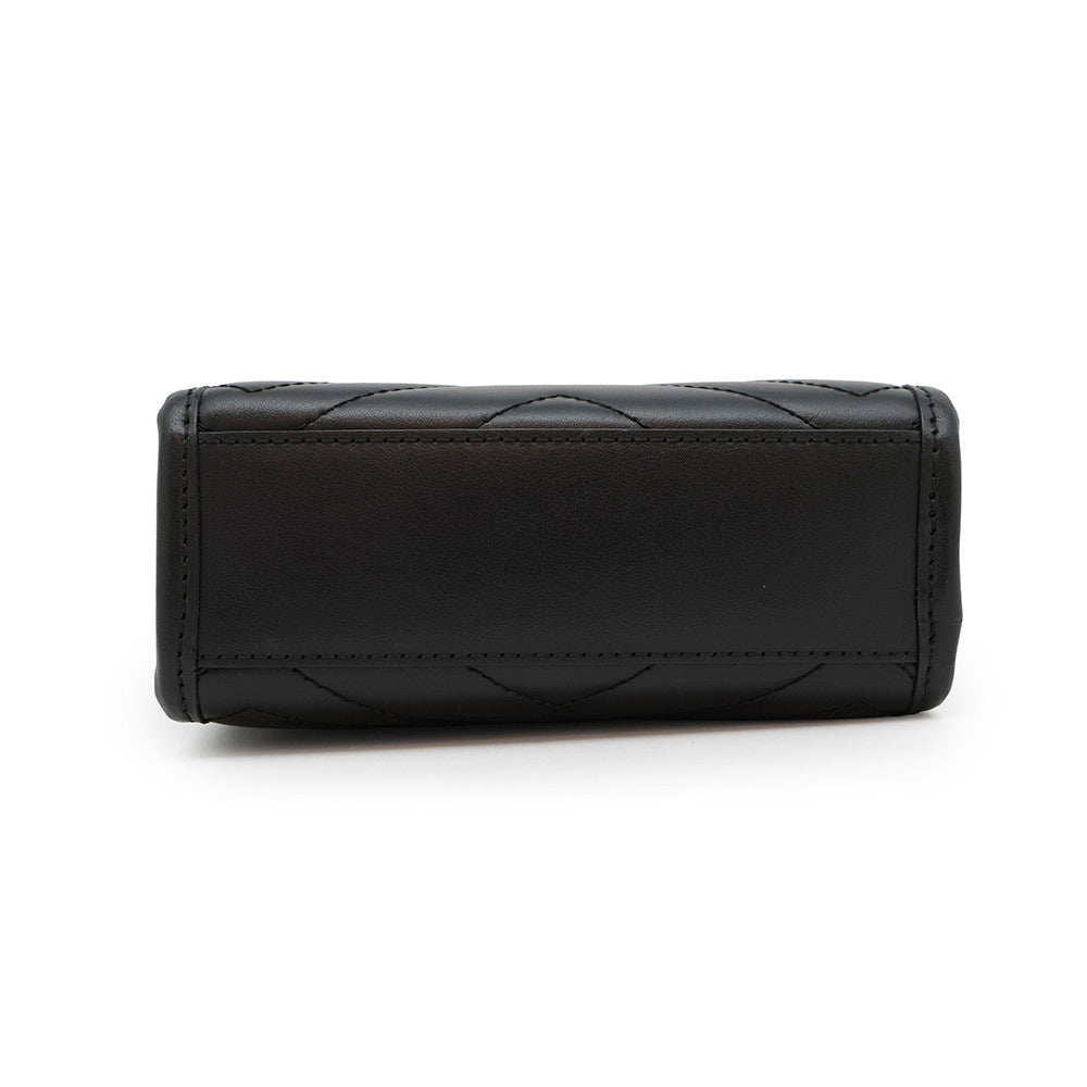 GUCCI ?GG Marmont Quilted Mini 2WAYHandbag Black696123 Leather