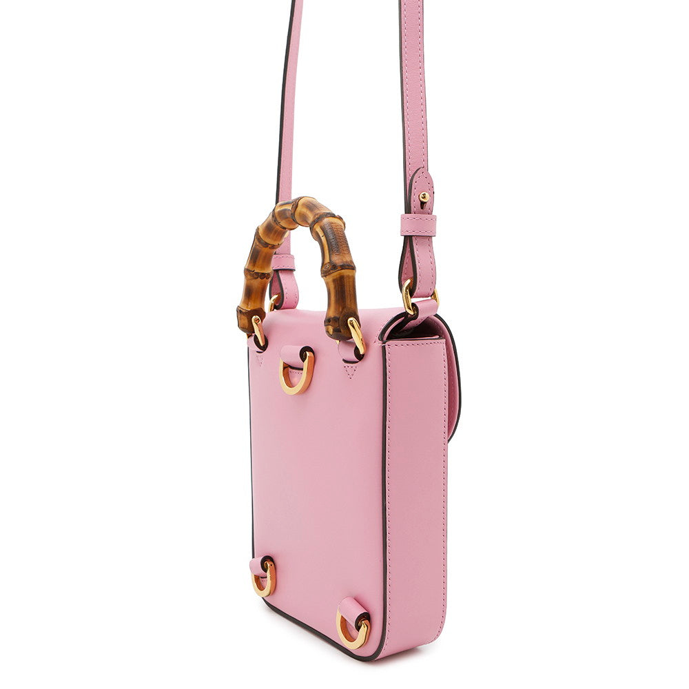 GUCCI ?3WAYShoulder Bag Pink702106 Bamboo Leather