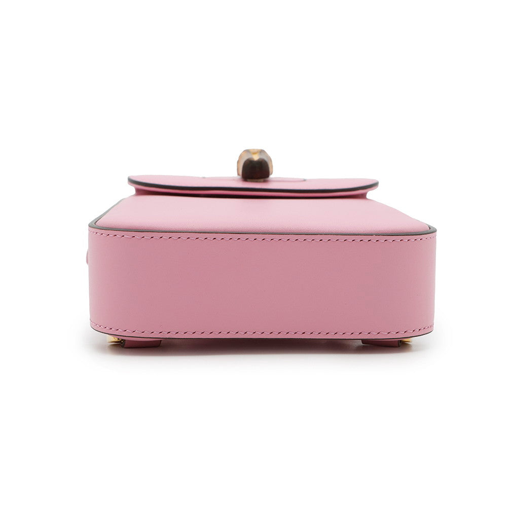 GUCCI ?3WAYShoulder Bag Pink702106 Bamboo Leather