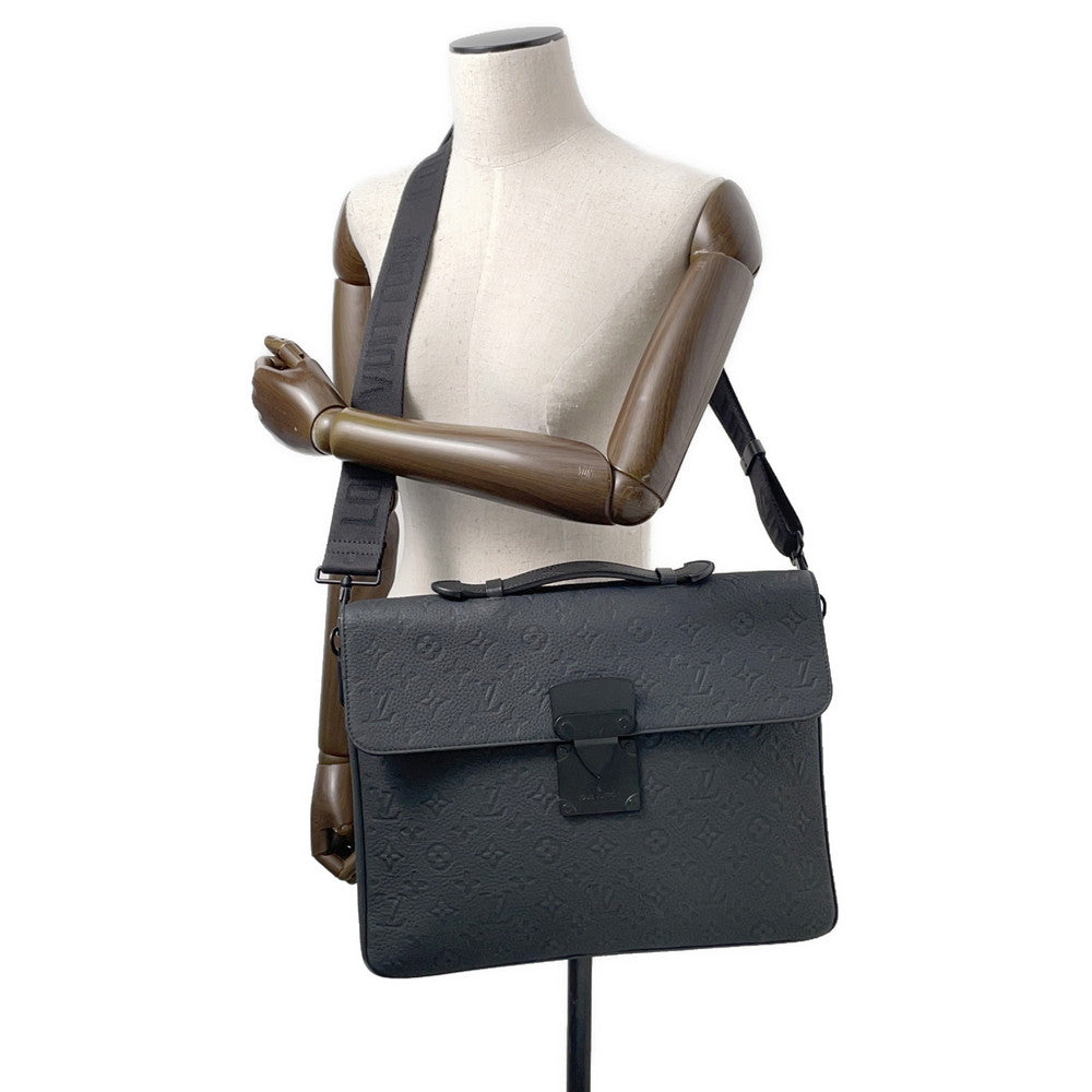 LOUIS VUITTON SPadlock・Briefcase BlackM20835 Taurillon・Monogram