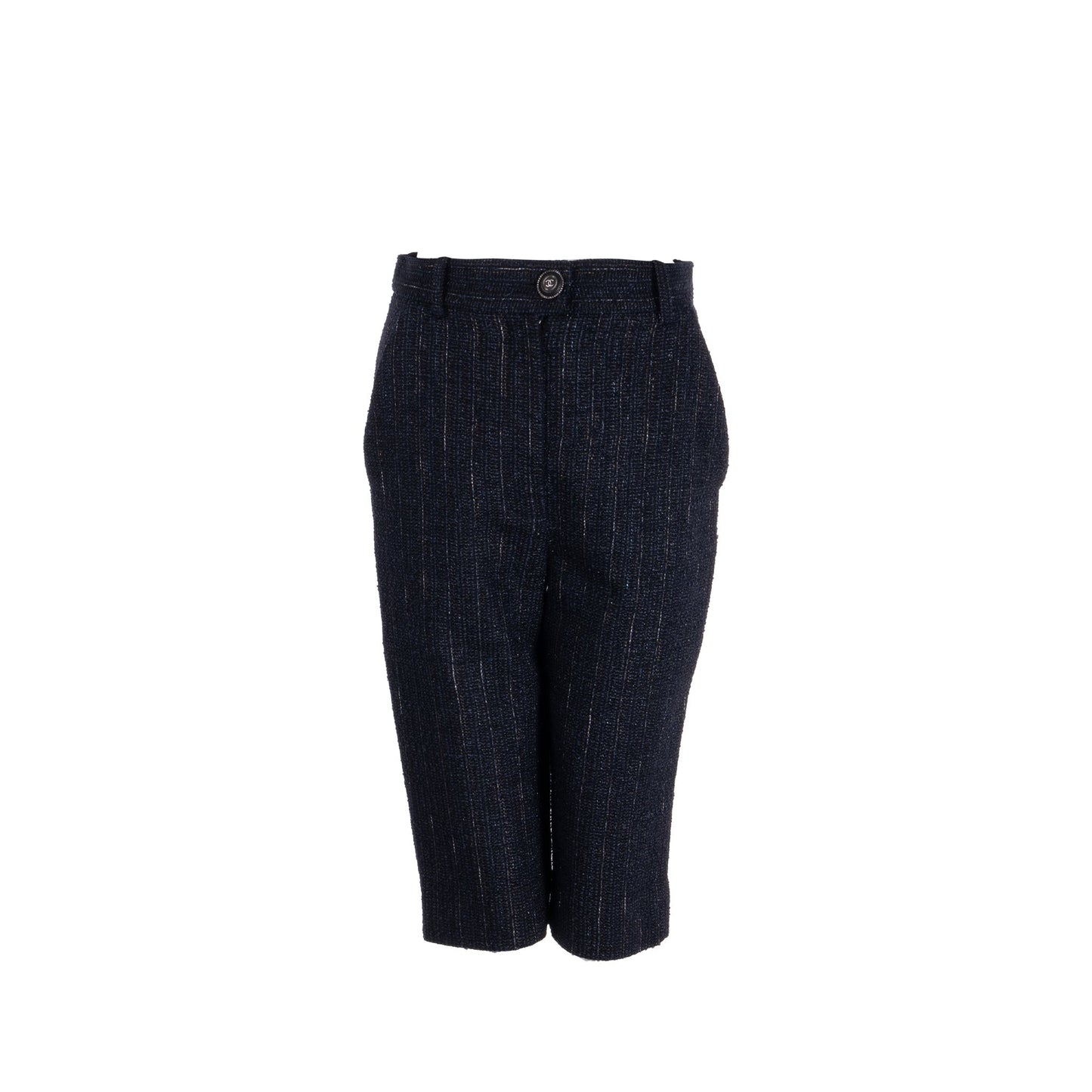 Chanel size 36 Knee-length shorts tweed black