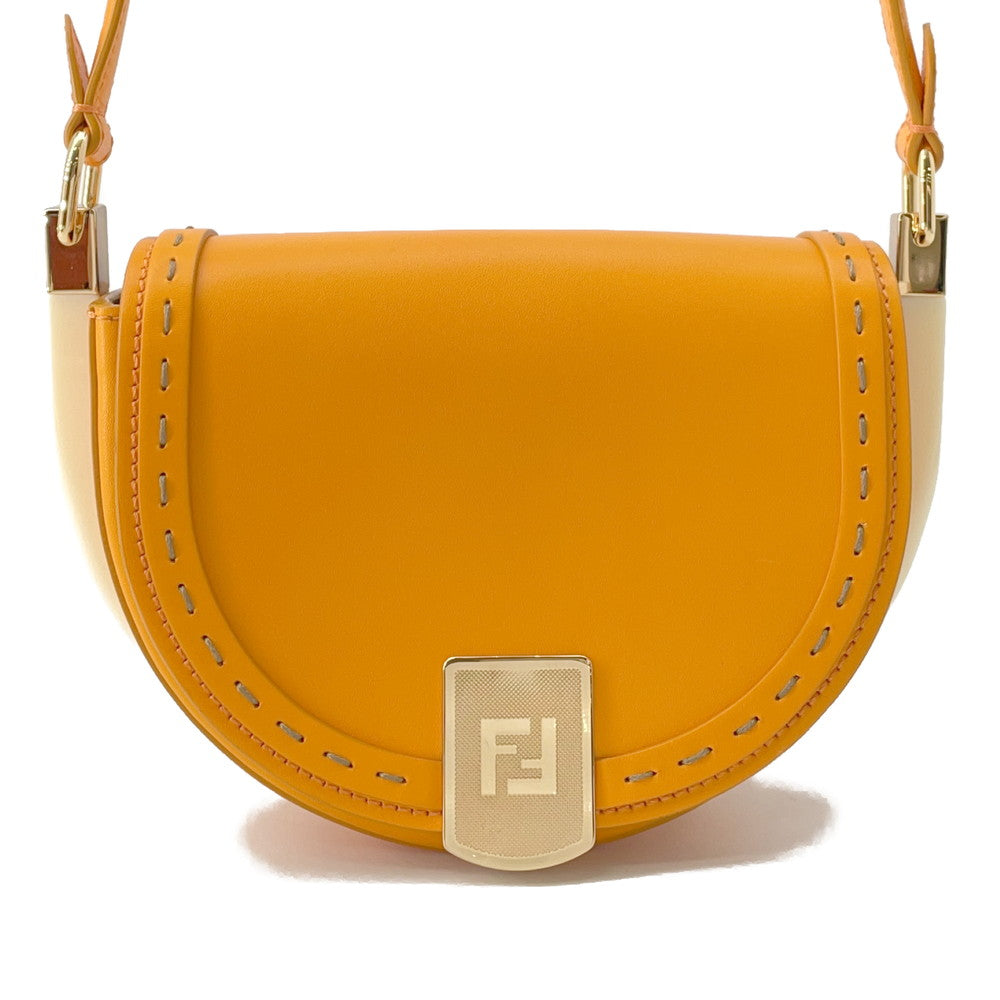 FENDI ?Moonlight Shoulder Bag Orange8BT346 Leather