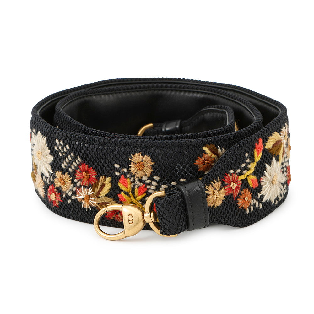 Dior ?Shoulder Strap Black/Multicolor Canvas Leather