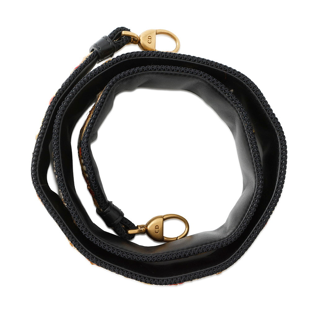Dior ?Shoulder Strap Black/Multicolor Canvas Leather