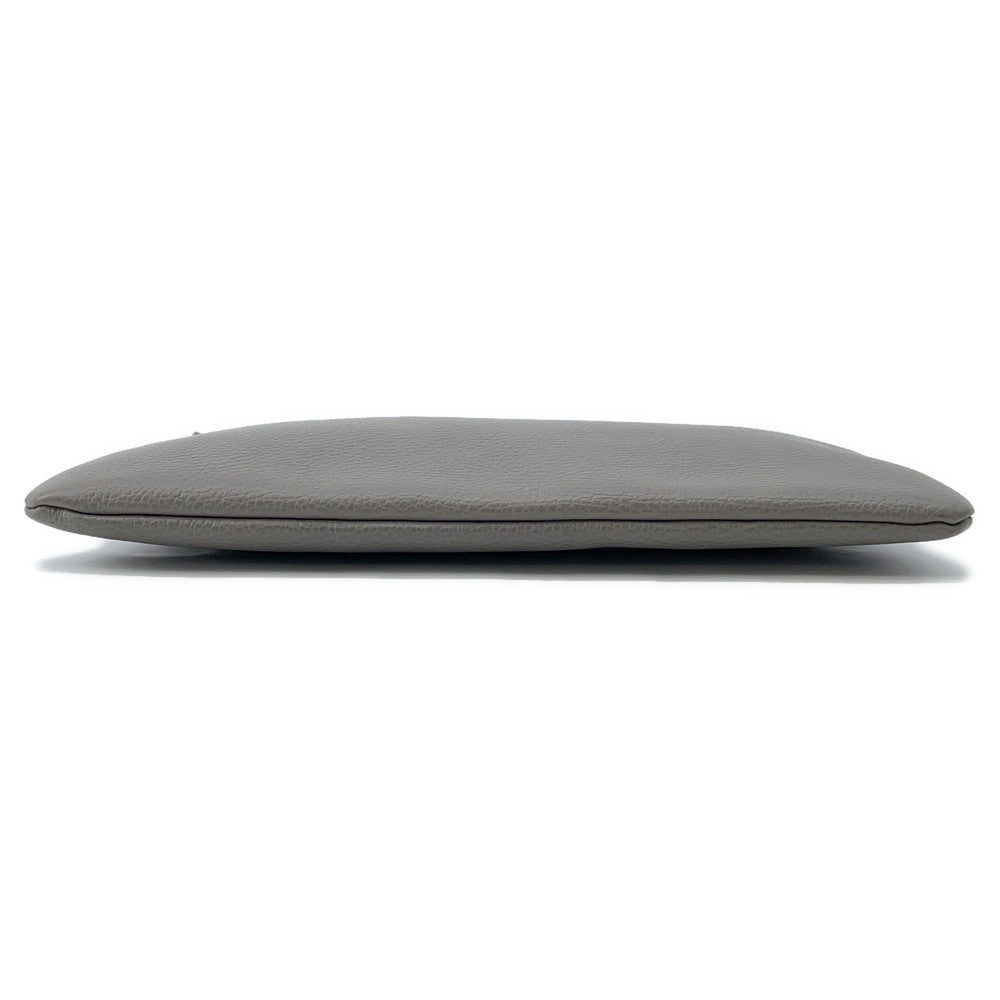 GUCCI ?Bamboo tassel clutch bag Gray449653 Leather