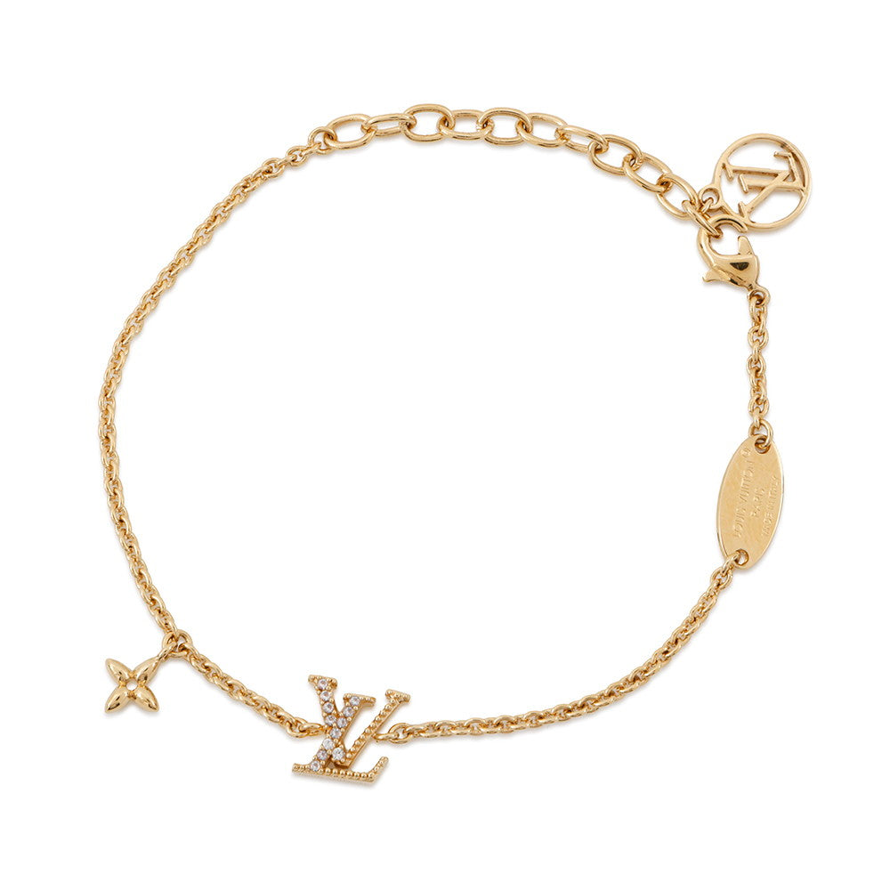 LOUIS VUITTON Bracelet・LV Iconic GoldM00587 Metal Rhinestone