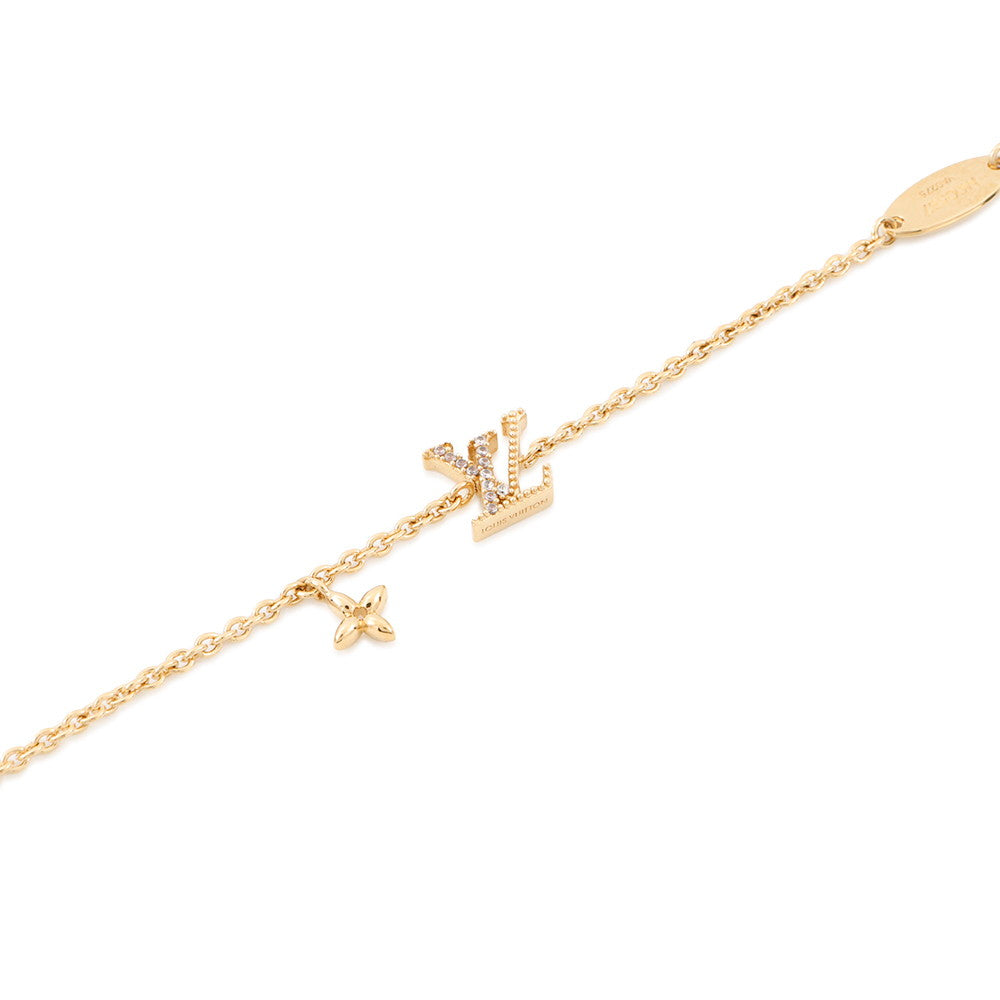 LOUIS VUITTON Bracelet・LV Iconic GoldM00587 Metal Rhinestone