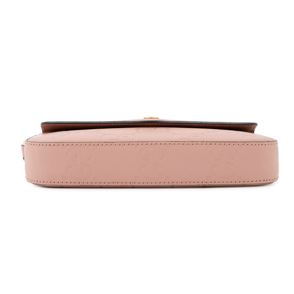 GUCCI ?GG Super Mini Shoulder Bag Pink772794 Leather