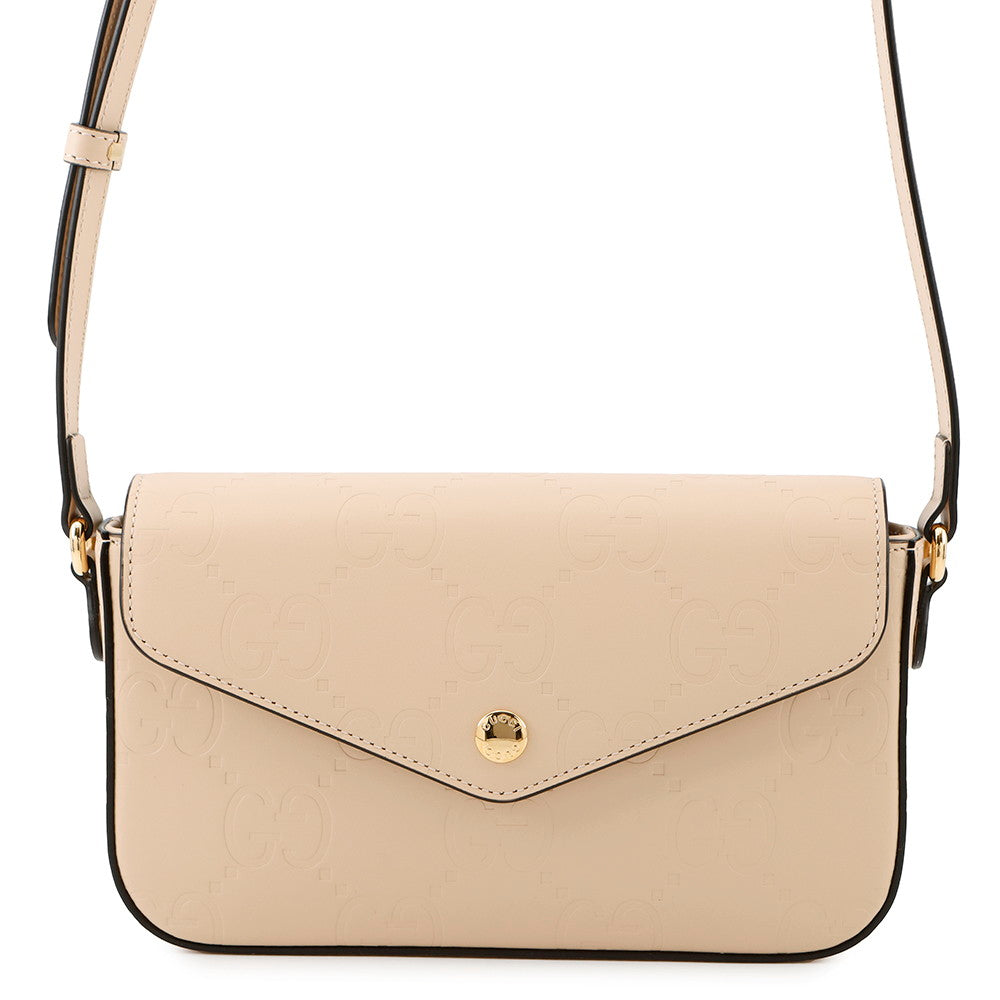 GUCCI ?GG Super Mini Shoulder Bag Beige772794 Leather