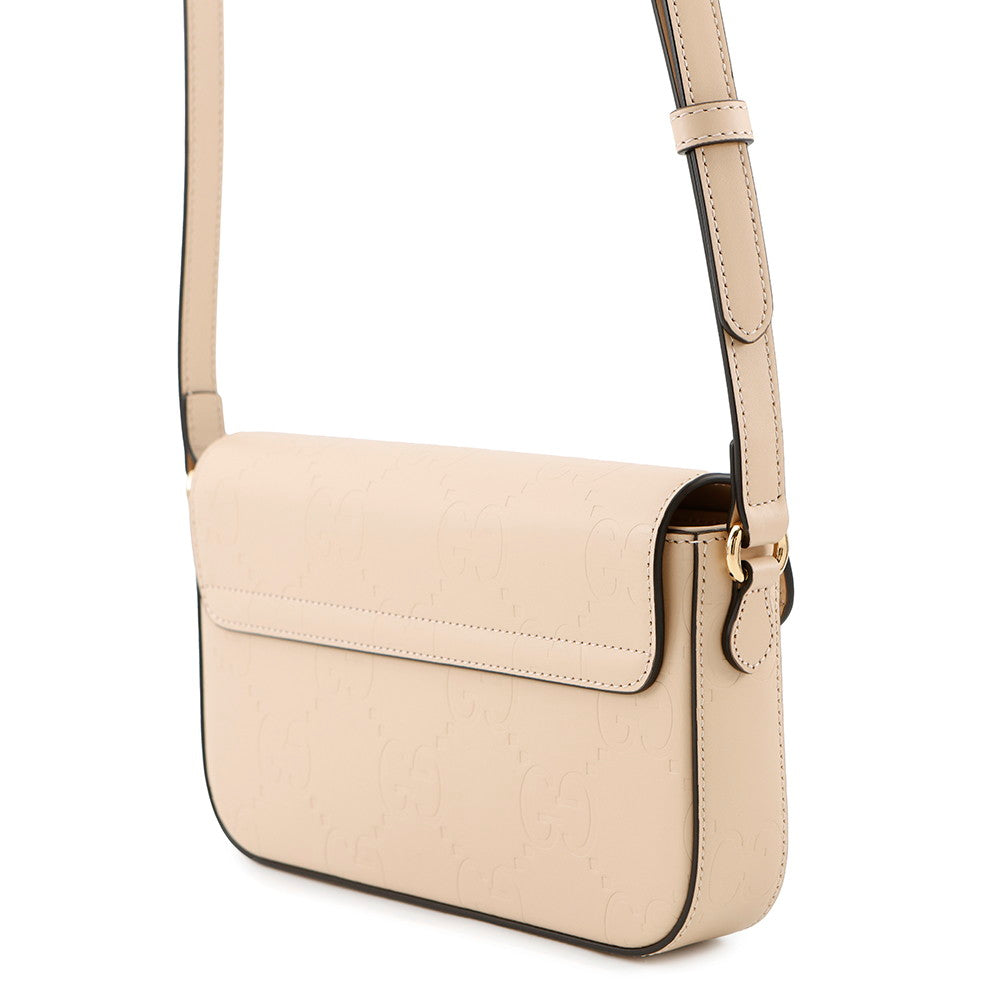 GUCCI ?GG Super Mini Shoulder Bag Beige772794 Leather