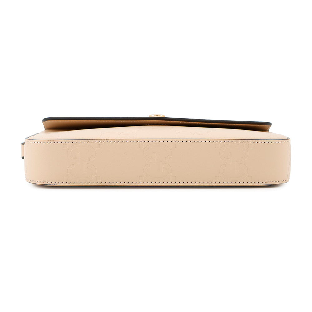 GUCCI ?GG Super Mini Shoulder Bag Beige772794 Leather