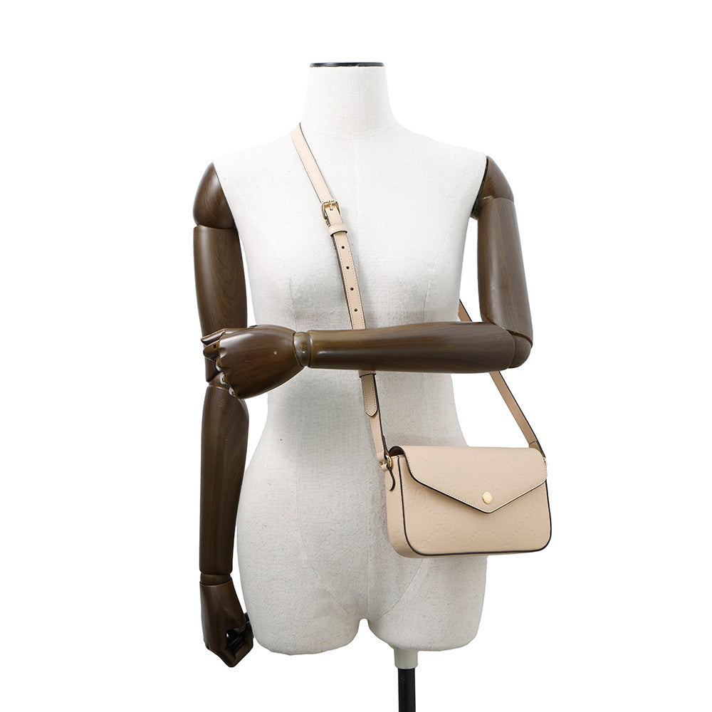 GUCCI ?GG Super Mini Shoulder Bag Beige772794 Leather