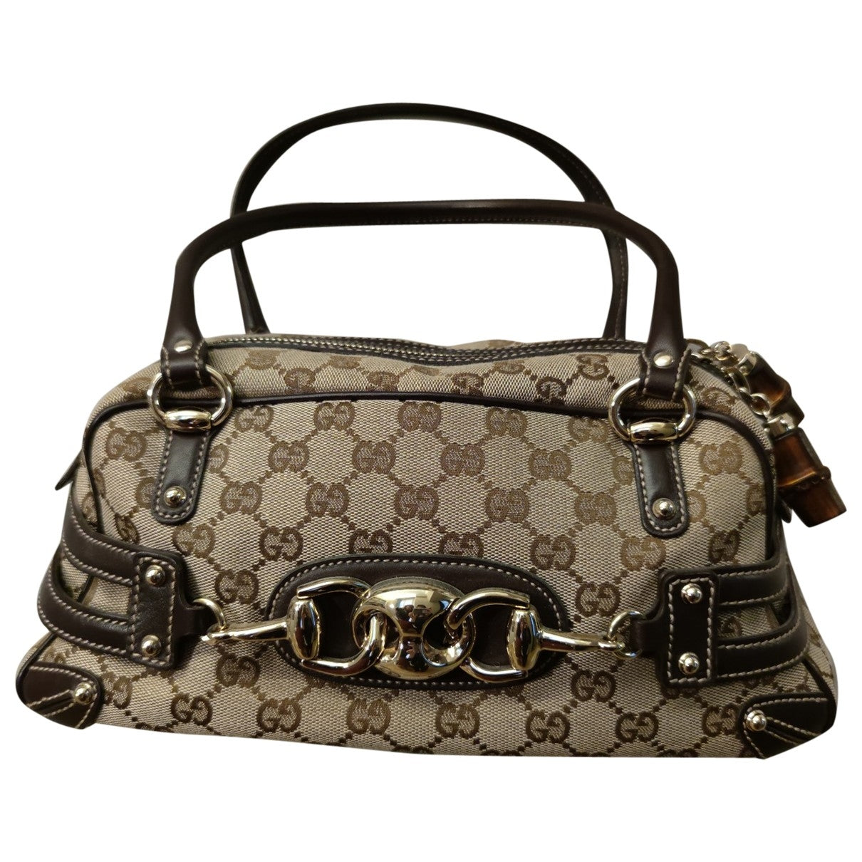 Gucci  Beige Cloth Handbag