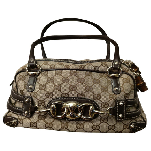 Gucci beige cloth handbag