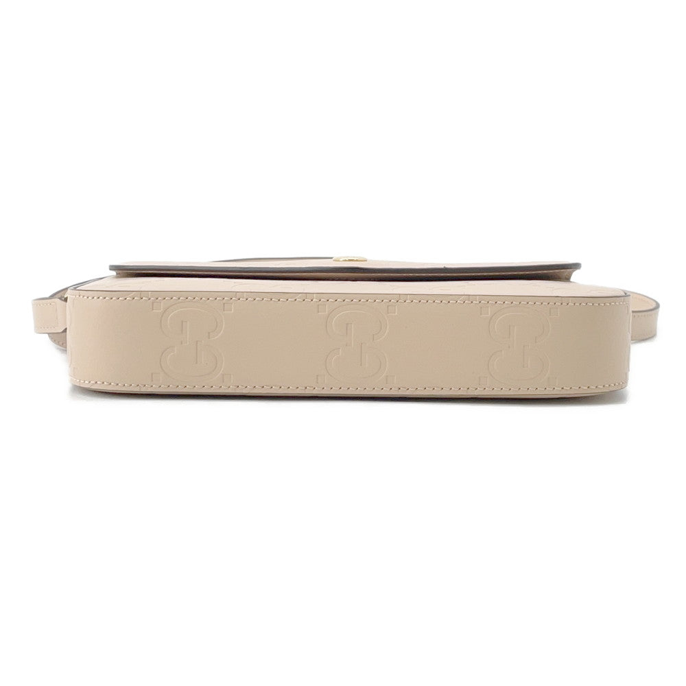 GUCCI ?GG Super Mini Shoulder Bag Beige772794 Leather