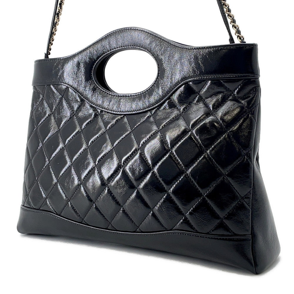 CHANEL CHANEL31 Shopping Bag BlackAS4854 Shiny Lambskin