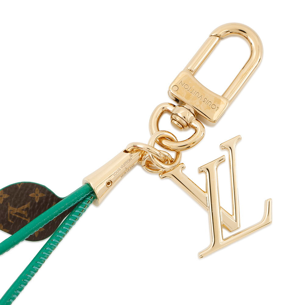 LOUIS VUITTON LV × TM Bag Charm・Cherry Red/GreenM02476 Plexiglass Monogram Leather