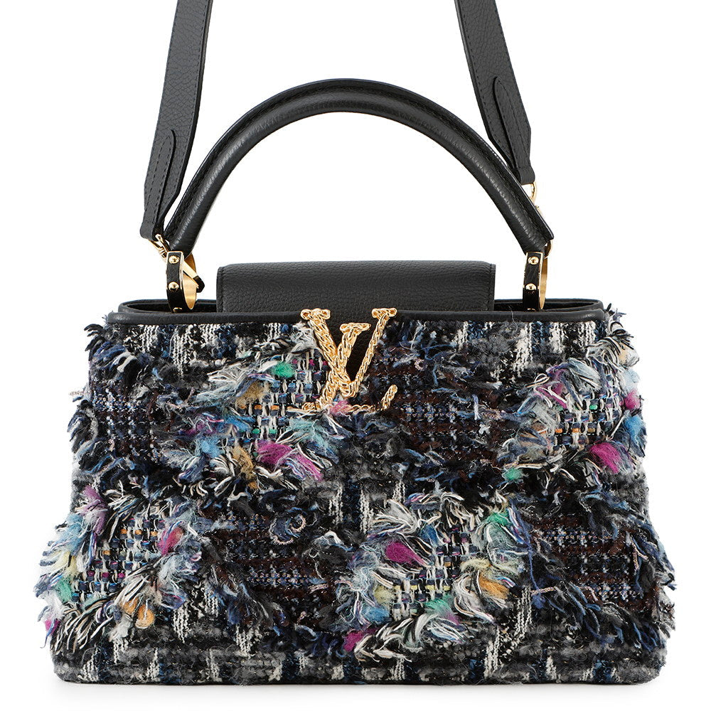 LOUIS VUITTON Capucines NoirM56763 Tweed Size MM