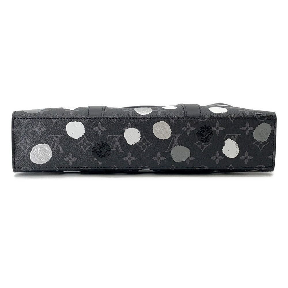 LOUIS VUITTON LV × YK Sac Plat NoirM46404 Monogram Eclipse Painted Dot
