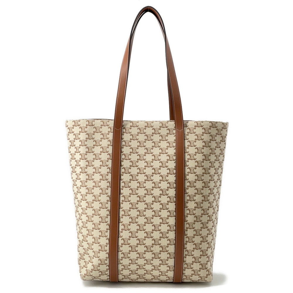 CELINE m um bag Natural/Tan194542 TriompheCanvas Leather