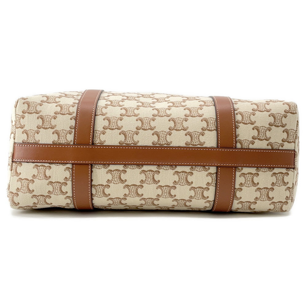 CELINE m um bag Natural/Tan194542 TriompheCanvas Leather