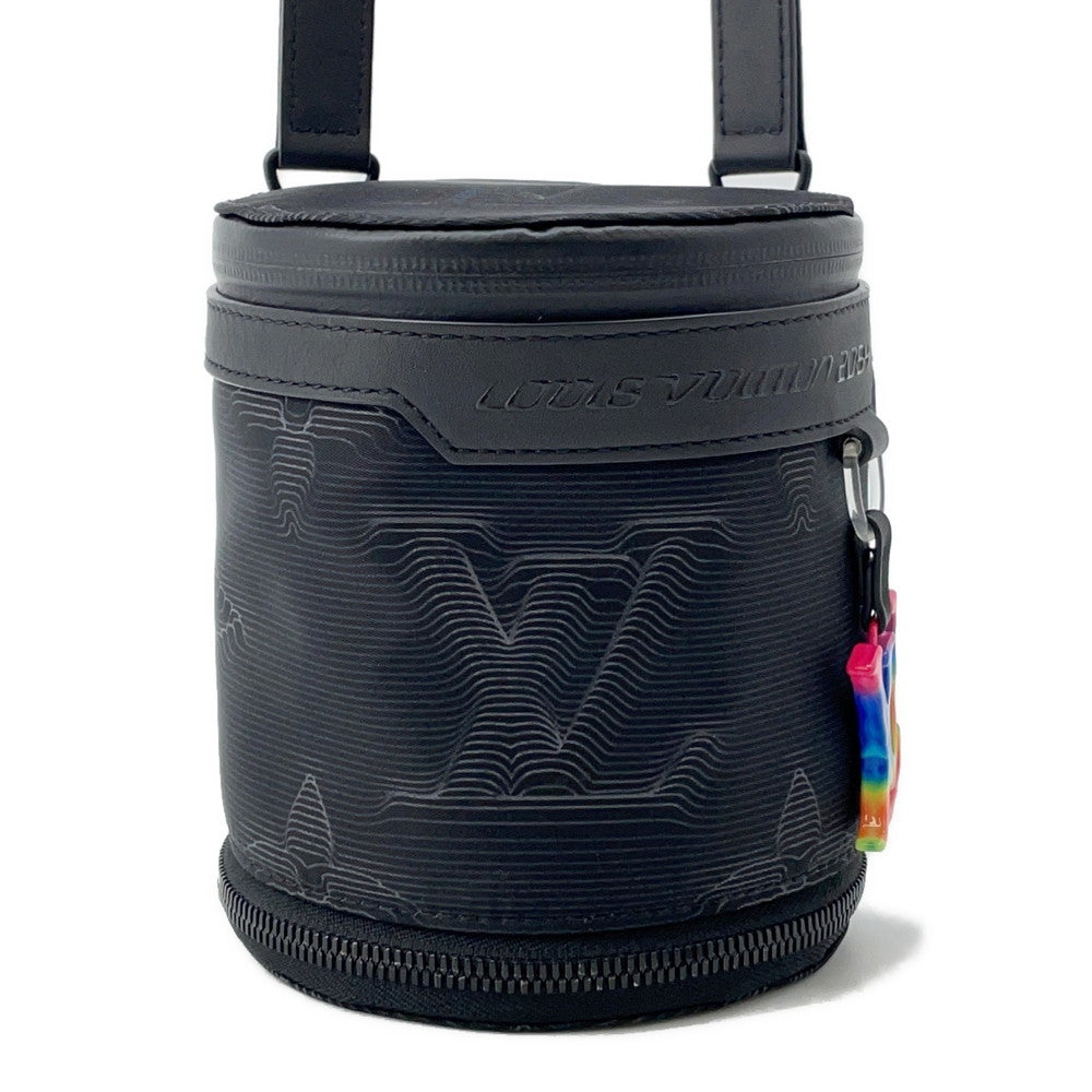 LOUIS VUITTON Louis Vuitton 2054 II Expandable Polochon NoirM45604 Nylon Leather