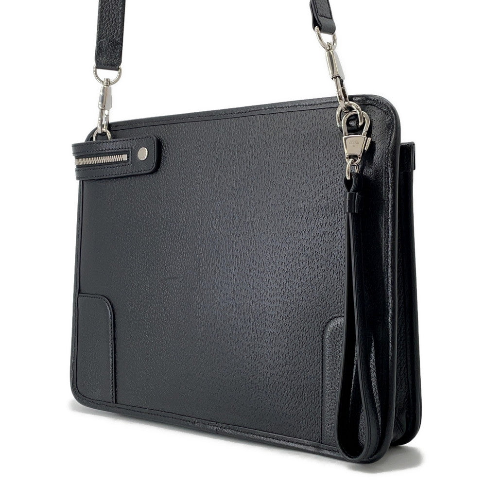 GUCCI ?Interlocking G messenger bag Black735111 Leather