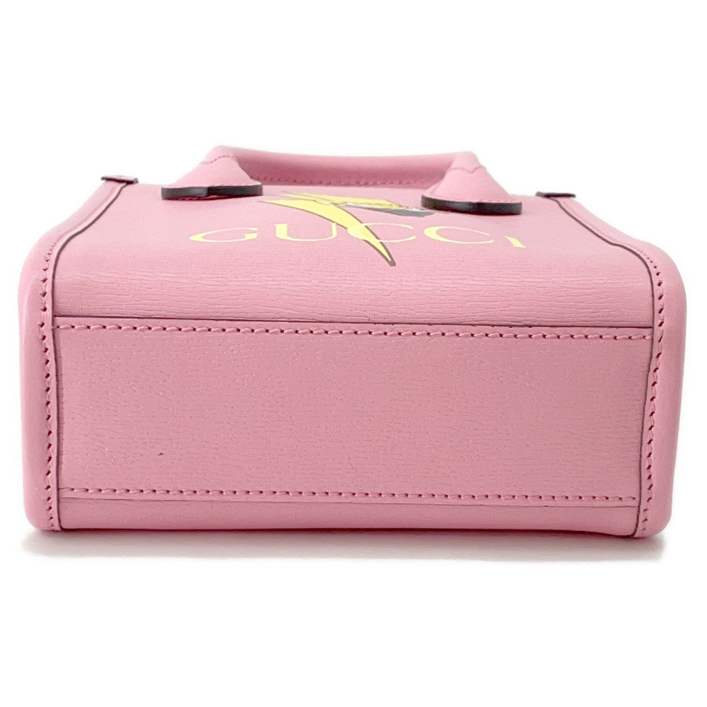 GUCCI ?2WAY Handbag Bananya Pink671623 Leather