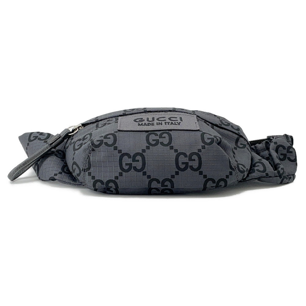 GUCCI ?GG Nylon belt bag Gray767934 Eco Nylon