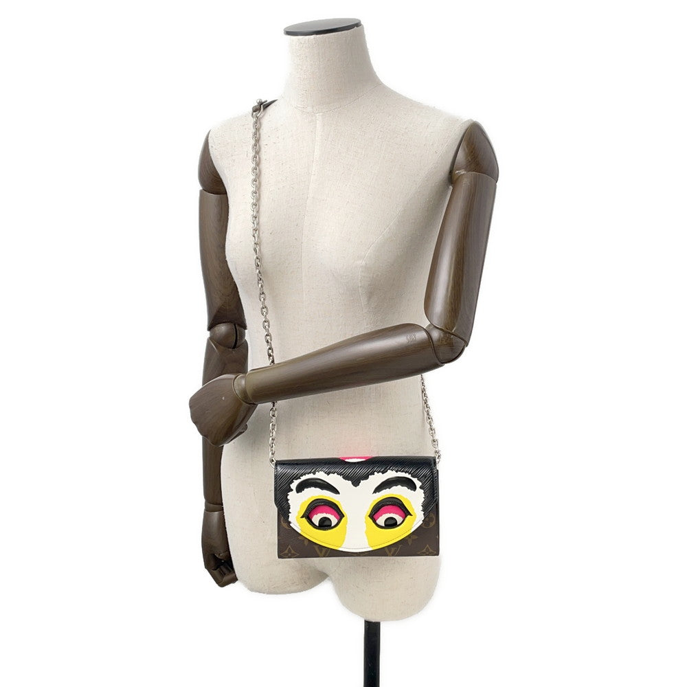 LOUIS VUITTON Kansai Yamamoto Pochette and Kabuki Mask NoirM43532 Monogram/Epi Leather