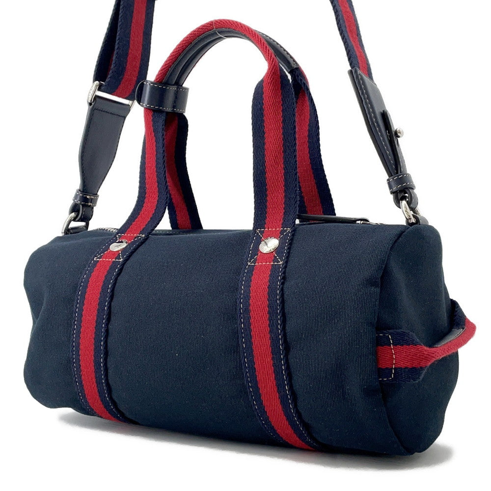 GUCCI ?Printed Canvas Small Duffle Bag Dark Blue816865 Canvas