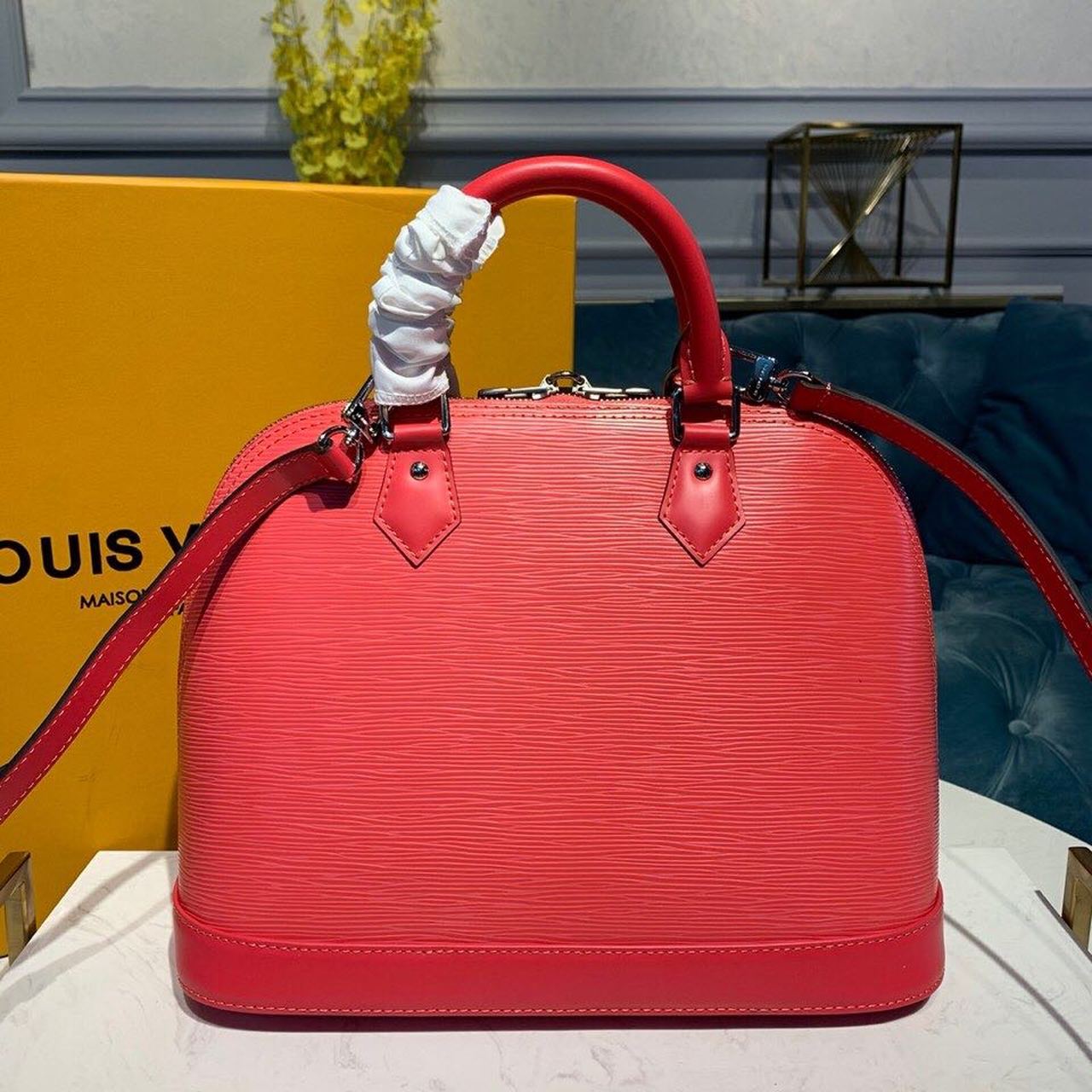 Top Quality Alma PM Epi Hot Pink For Women, Womens Handbags, Shoulder And Crossbody Bags 12.6in/32cm Top Quality