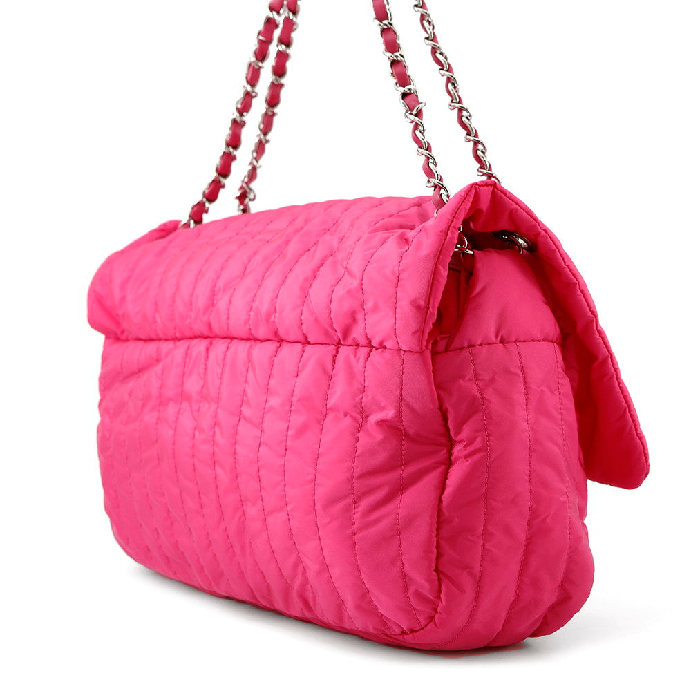 CHANEL Mademoiselle ChainShoulder Bag PinkA67080 Nylon Leather