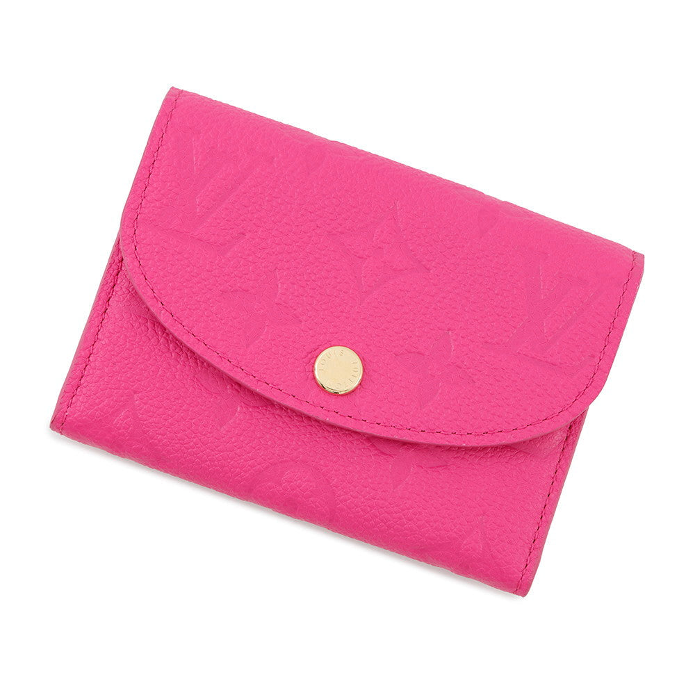 LOUIS VUITTON LV × TM Rosalie Coin Purse Cute PinkM14086 Monogram Empreinte Leather