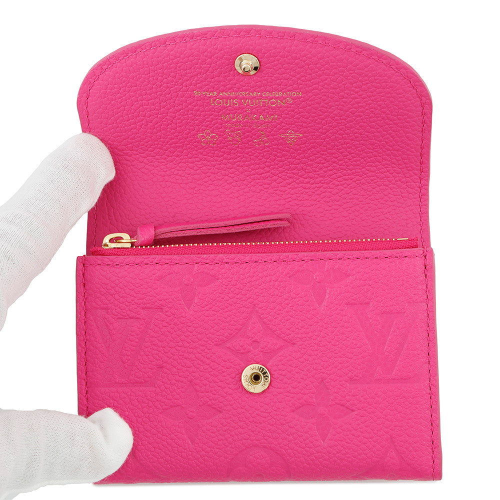 LOUIS VUITTON LV × TM Rosalie Coin Purse Cute PinkM14086 Monogram Empreinte Leather