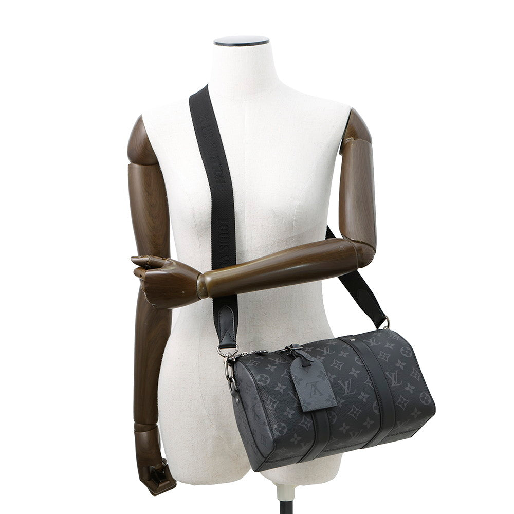 LOUIS VUITTON City・Keepall NoirM45936 Monogram Eclipse Monogram Eclipse Reverse