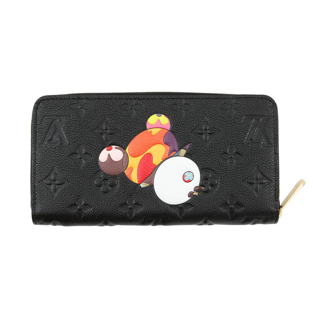 LOUIS VUITTON LV × TM Zippy Wallet_Japan Limited Edition NoirM14160 Monogram Empreinte Leather/Panda