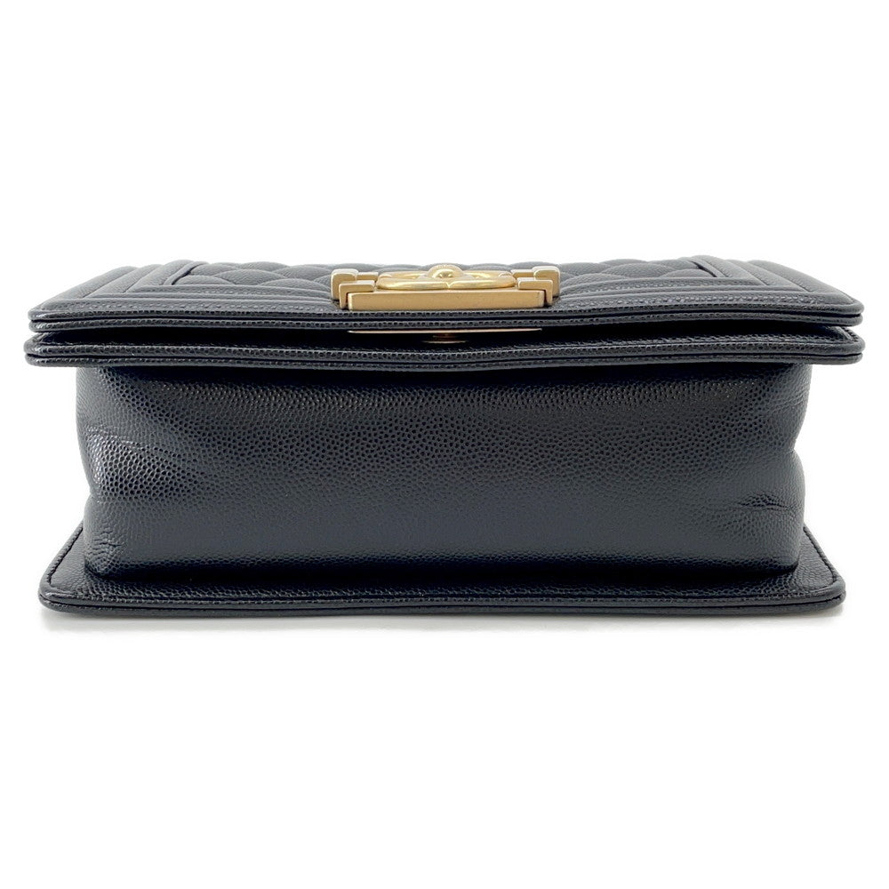 CHANEL Boy Chanel ChainShoulder Bag BlackA67085 Caviar Leather Size Small