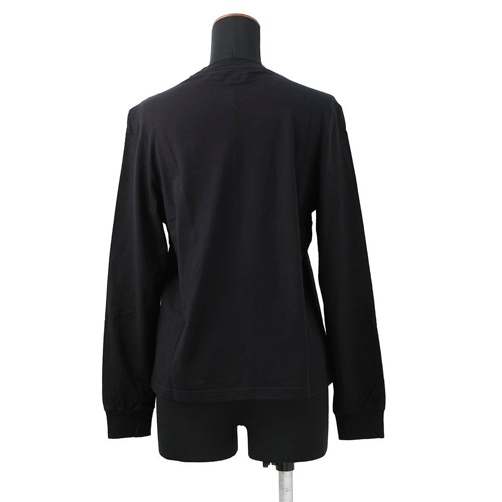 CHANEL Camellia logo long sleeve top Size XS BlackP63300 Cotton100% Sequins