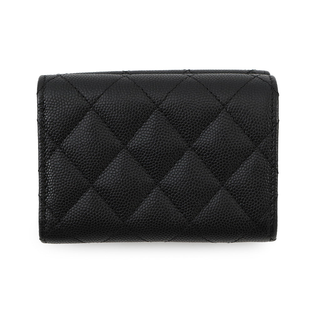 CHANEL Matelasse CHANEL19/Disneuf Small Flap Wallet BlackAP3711 Caviar Leather