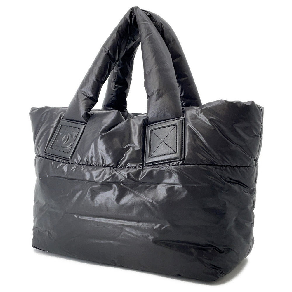 CHANEL Coco Cocoon Tote Bag BlackA47108 Nylon Size Small