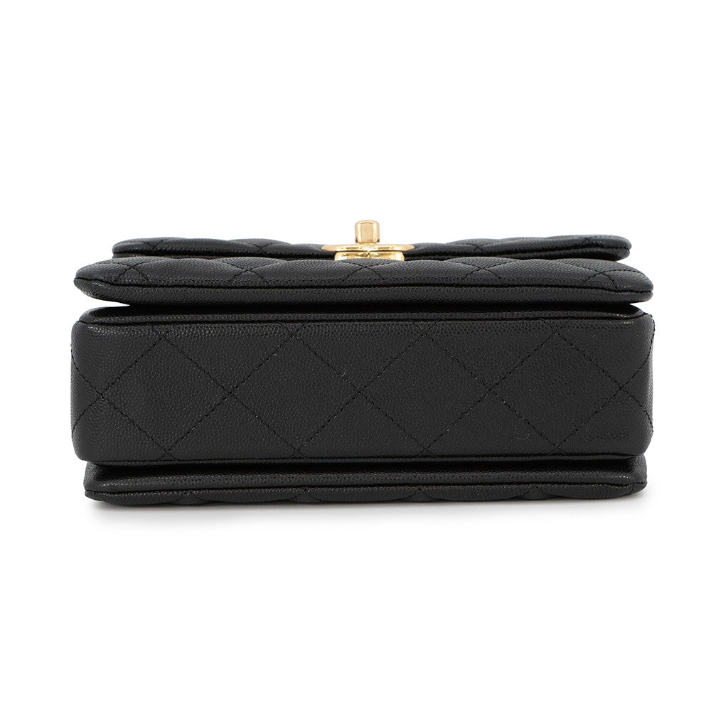 CHANEL Coco First Chainshoulder Bag BlackAS3580 Caviar Leather