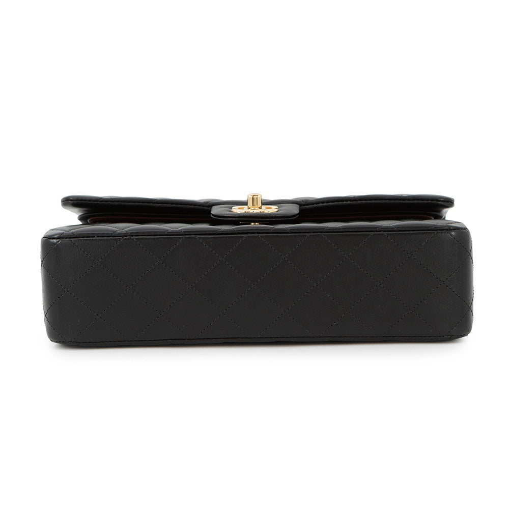 CHANEL Matelasse W flap ChainShoulder BlackA01112 Lambskin Size 25