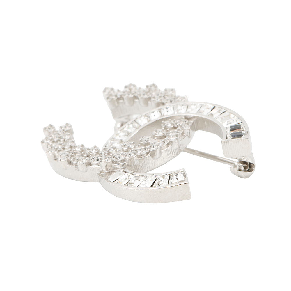 CHANEL Brooch CC LogoA96994 Metal Rhinestone