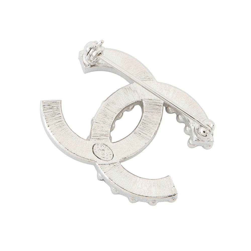 CHANEL Brooch CC LogoA96994 Metal Rhinestone